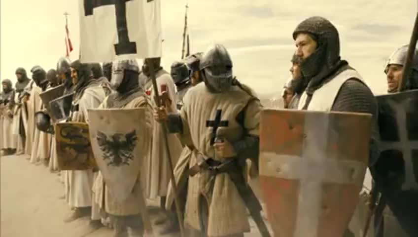 Clip of quote: Today you are holy warriors...
