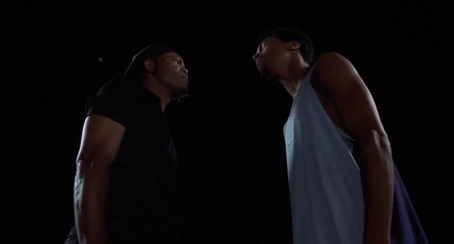 Clip of quote: - Man, I know you helped me out. - Do you think I wanted to spend $10,000 on your ass?