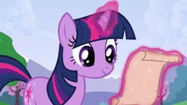 Clip of quote: Rarity, you will be responsible for designing the dresses