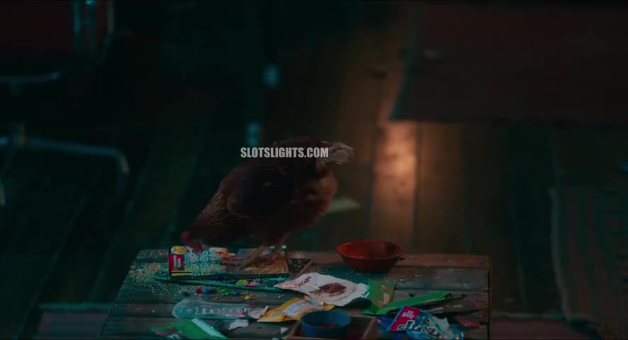 Clip of quote: - VENOM: I can't. - [CHICKENS CLUCKING]