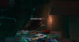 Clip of quote: - VENOM: I can't. - [CHICKENS CLUCKING]