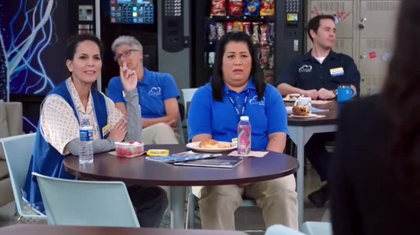 Clip of quote: - [chatter] - No, guys,
