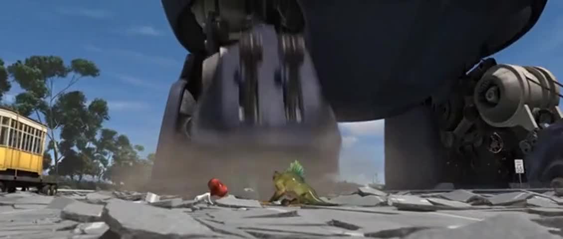 Clip of quote: Don't worry, I won't let go! I'm wearing him down!