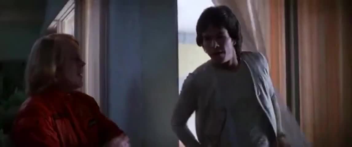 Clip of quote: - Hey, Dirk. Ha, ha. - Hey, Scotty. What's up?