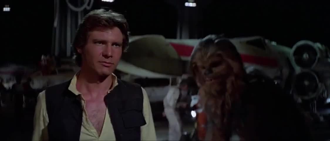 Clip of quote: May the Force be with you.