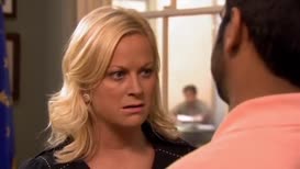 Clip of quote: Leslie? They sent you T-shirts, too.