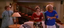 Clip of quote: You're a little flushed. You have a temperature? - No, I'm fine.
