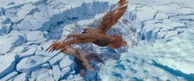Clip of quote: My all-time favorite. Doomed penguin packed in ice.