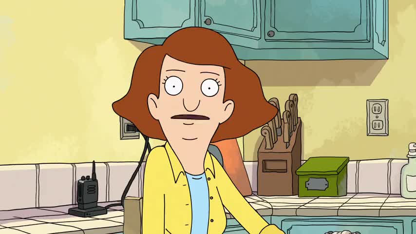Clip of quote: Honey, what are you afraid of more, the pizza or us embarrassing you?