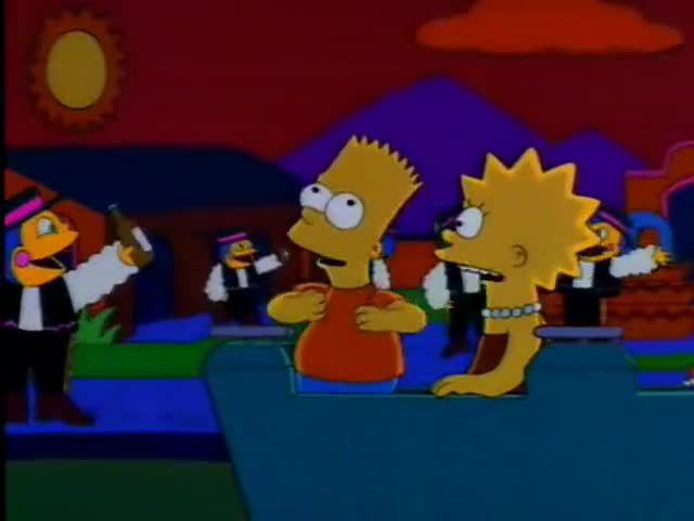 Clip of quote: Quit it bart quit it (continúes squawking