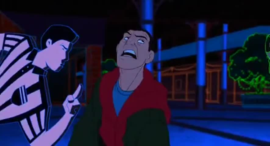 Clip of quote: Time to cry, davey. Over.