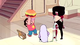 Clip of quote: Steven: It's a novelty backpack shaped like a