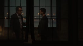 Clip of quote: Leveraged buyout. Hostile.