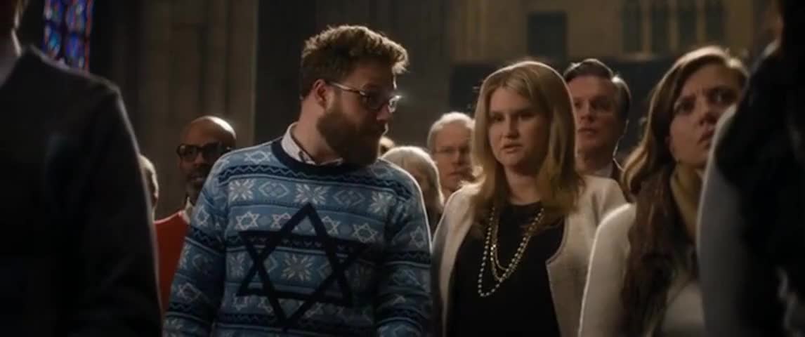 Clip of quote: - I'm praying. - I think that's a Jewish thing.