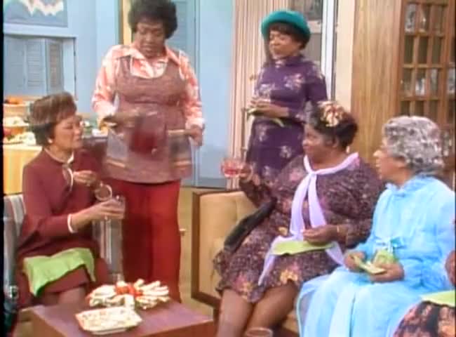 Clip of quote: Uh, do you ladies do anything besides eat at these meetings?