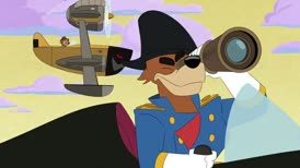Clip of quote: We're approaching the island, Cap'n.