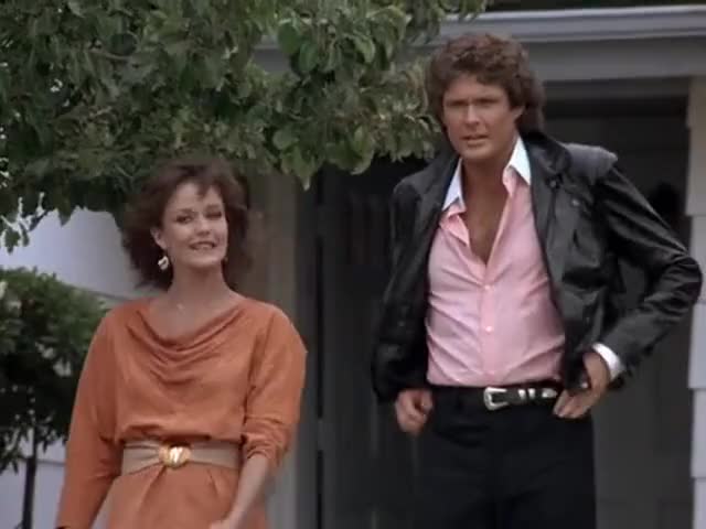 Clip of quote: He is really gonna miss you, you and KITT.