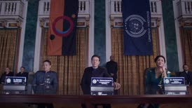Clip of quote: for the lives lost on ganymede.