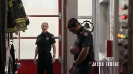 Clip of quote: It's his first day. [laughter]