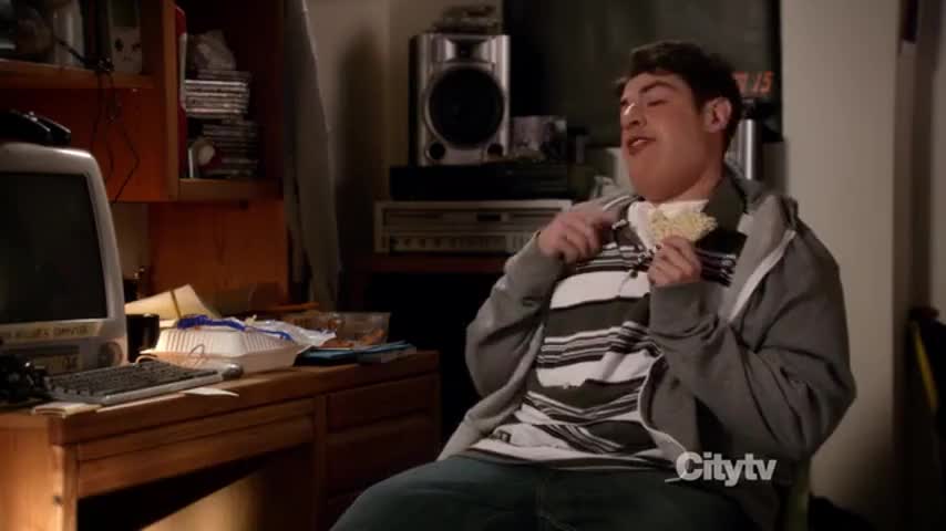 Clip of quote: - It's better this way. - You add water to it, you weirdo!