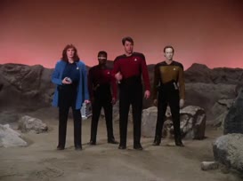Clip of quote: - Enterprise? PICARD [OVER RADlO]: Number One?