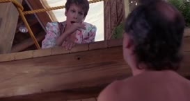 Clip of quote: - Are you rich? - No. No, I'm afraid not.