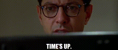 Image of Time's up.