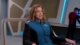Clip of quote: Lieutenant Lamarr, activate cutting beam.