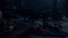 [glass shattering]