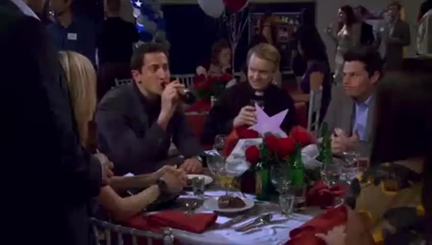 Clip of quote: Can you believe I came to this thing? I was posted up over there.