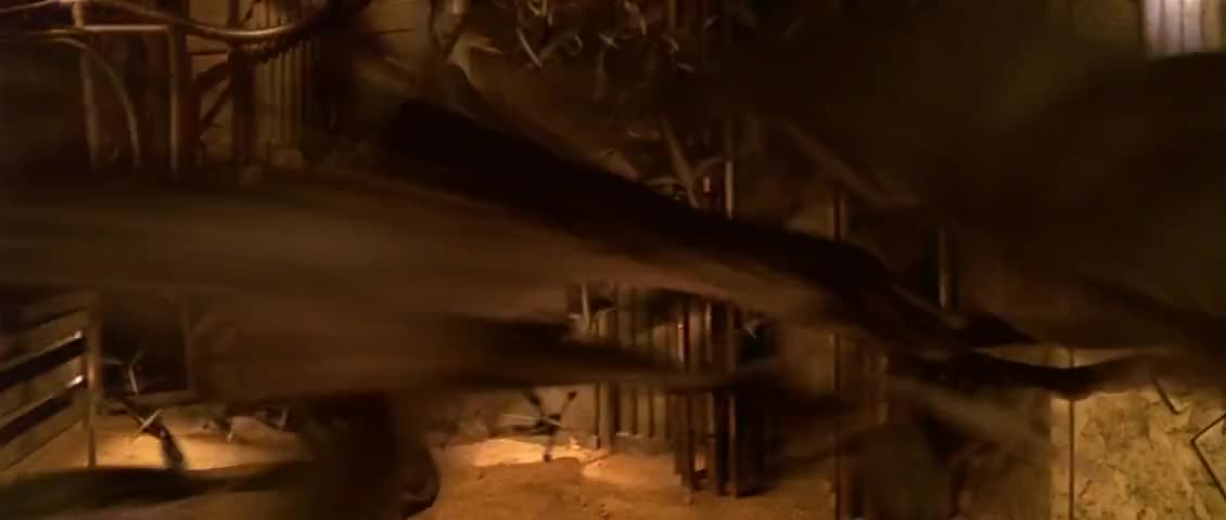 Clip of quote: (CREATURES SCREECHING)
