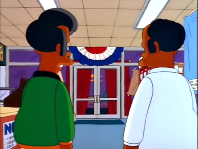Clip of quote: and return to the humble pleasures of the neighborhood shopkeeper.