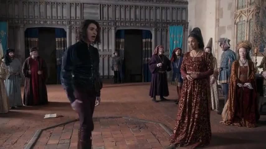 Clip of quote: I give my hand.