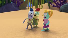 Clip of quote: campers: Huh? Aah!