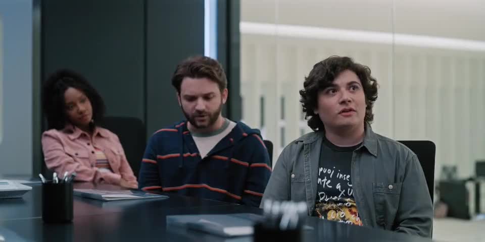 Clip of quote: - We're sorry. Sorry. - Sorry.