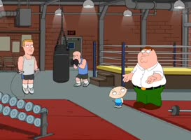 Clip of quote: Now, you see that barbell over there? Go ahead and try and lift that.