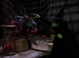 Clip of quote: No! Here. You can have your old slippers, but give me back Toto!