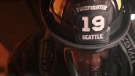 Clip of quote: [ Fire whooshes ] I'm not telling her anything.