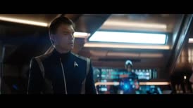 Clip of quote: Detmer, take us to maximum warp for five seconds.