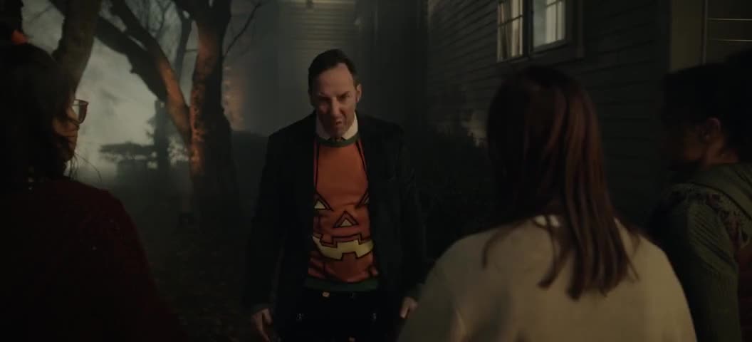 Clip of quote: What the heck? This has been a very bad Halloween.