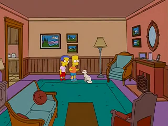 Clip of quote: Dude, we're in Flanders' house, unsupervised.