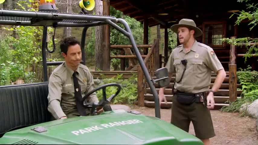 Clip of quote: It's an emergency. Somebody parked without parking decals.