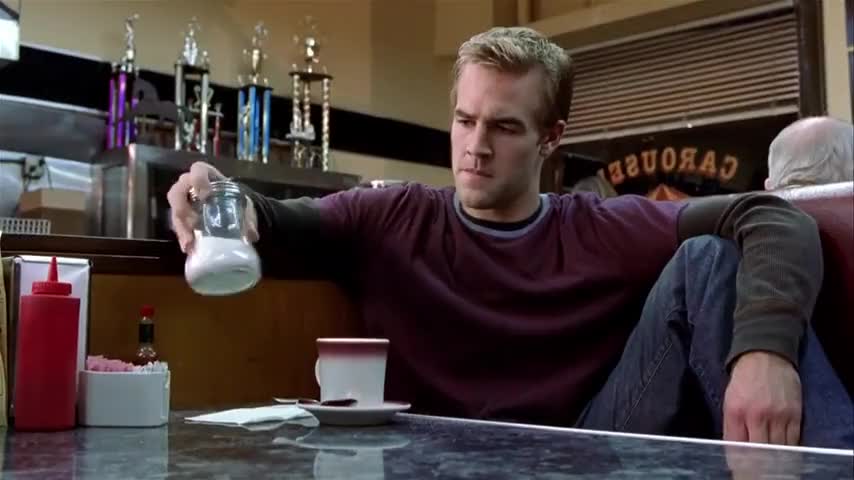 Clip of quote: - Still fucking that girl from Hawaii? Page? - No, I gave up on that shit.