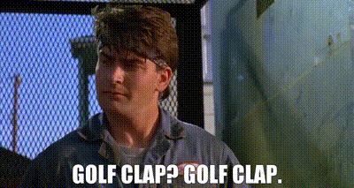 Image of - Golf clap? - Golf clap.
