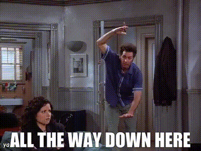 YARN | All the way down here | Seinfeld (1989) - S07E13 The Seven | Video gifs by quotes | 6c6414ba | 紗