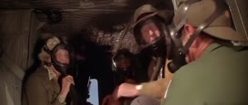 Clip of quote: Everybody keep their masks on until you're out of here and out of danger.