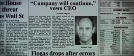 Clip of quote: "Company will continue," vows CEO