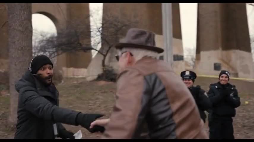 Clip of quote: - Oh, hey! - [laughs] Thank you!