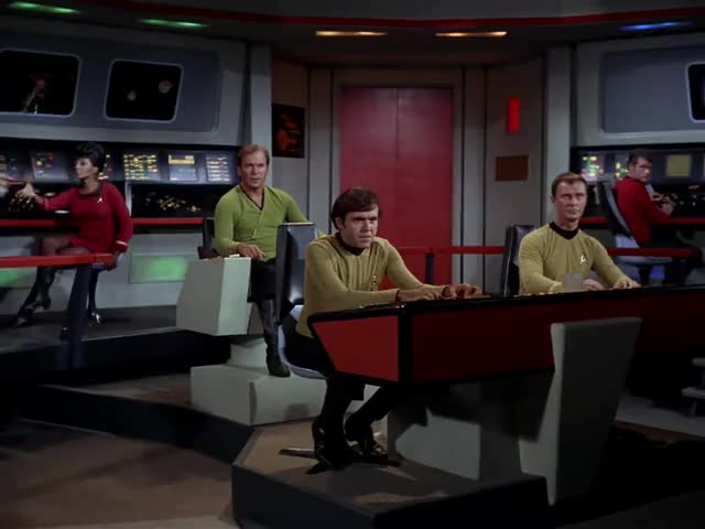 Clip of quote: Main phasers armed and ready, sir.