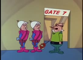 Clip of quote: Now, listen, you guys. No one under 12 inches high is to pass through this gate.